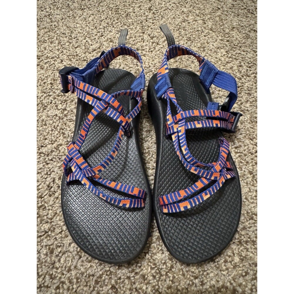Chaco Kids Z1 Classic Sandals Blue Orange Size 6 US Adjustable Outdoor Hiking
